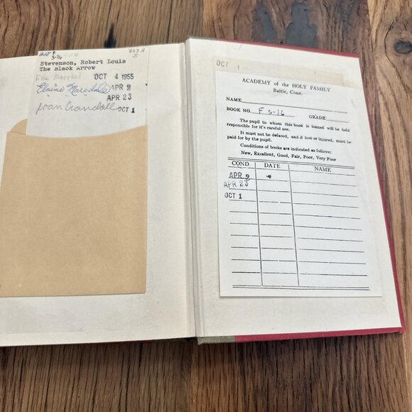 Stevenson vintage book set The Black Arrow New Arabian Nights 1950 - Picture 15 of 16